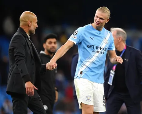 Erling Haaland Becomes Part of Exclusive Champions League 50-Goal Club, Hailed by Guardiola as CR7 and Messi's Fellow Monster