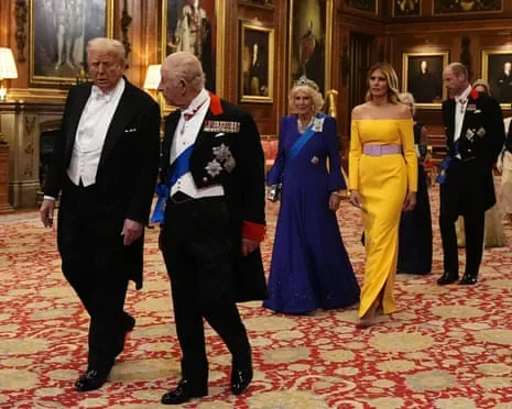 Royals Roll Out Red Carpet Amid Protests; Kimmel Pulled From Air Due To Kirk Remarks