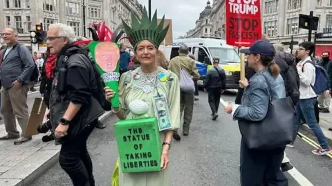Countless Activists Assemble in Heart of London to Challenge Trump's Return Diplomatic Journey